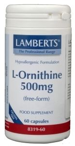 L-ornithine 500 mg - 60 vegetarische capsules