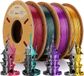 Non-branded Bicolore filament soie PLA 175 mm filament imprimante 3D - noir et vert - 4x250 g/pak