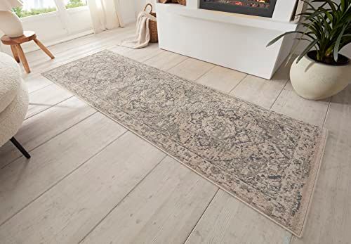 Hanse Home Zand vintage tapijt - crèmegrijs - 80 x 120 cm
