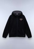 Napapijri Veste en polaire douce à capuche et fermeture éclair - Noir XXL