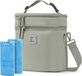Brisby Kolftas 12 Liter – Koeltas voor Moedermelk & Borstkolf – Kinderwagen Bevestiging – 2 Geïsoleerde Vakken – Inclusief 2 Koelelementen - Sage Green