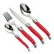 Premier Housewares Zwitsers bestek, 16-delige full tang, rood, roestvrij staal