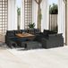 Prolenta Maison Exclusive - Tuinset met 13 delen, zwarte polyrotan loungeset