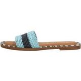 Tamaris Open Teen Sandalen met hak Licht blauw Maat 42
