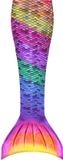 Kuaki Mermaids - zeemeerminstaart - Rainbow - Maat: 158-164