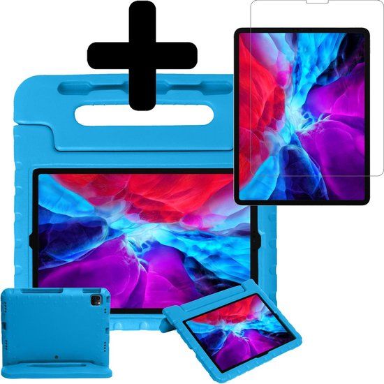 BTH Kinderhoes voor iPad Pro 11 inch (2020) - Blauw - Kidsproof - Met screenprotector