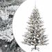 vidaXL Sapin de Noël artificiel avec boule 150 cm 150 LED Blanc chaud PE & PVC