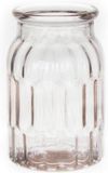 Bellatio Design Bloemenvaas - helder transparant glas - 12 x 18 cm - vaas