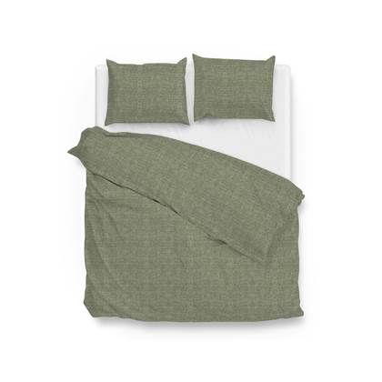 Zo!Home Lino Dekbedovertrek - 140 x 220 cm - Groen - Katoen