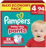 Pampers Baby Dry Pants Maat 4 (9-15kg) 94 Luierbroekjes