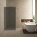 Wiesbaden Less douchewand glasplaat - 120x200cm - 8mm veiligheidsglas - rookglas - nano coating antikalk
