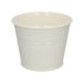 Pot de fleur, zinc, blanc cassé, Ø 14 cm