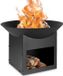Ambiance - Tuinpalen - Metaal - 56 cm - Zwart - Opslag voor hout