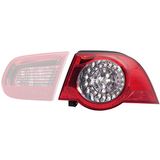 HELLA 2VA 009 246-091 Achterlicht - LED - Transparent/Rood - Buitenste deel ECE - links