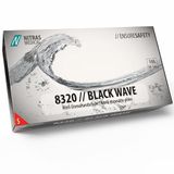 Nitras 8320 BLACK WAVE nitril wegwerphandschoenen, zwart, maat XL