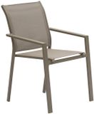 Hespéride Essentia Stapelbare tuinstoel van aluminium, Noisette