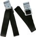 Bellatio Design Spanbanden/Sjorbanden/Bindriemen - 2x stuks - Zwart - 200 cm
