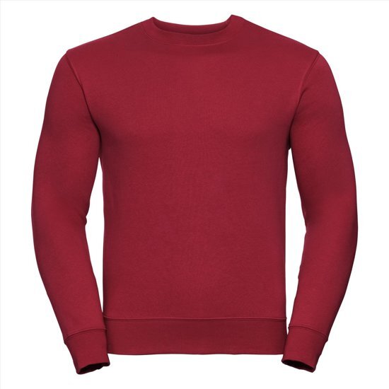 Russell Heren Sweatshirt Rood Ronde Hals Regular Fit - M