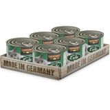 LEONARDO Natvoer [6 x 200 g eend] | graanvrij natvoer voor katten | natvoer uit blik