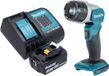 Makita DML 808 SF1 Snoerloze handlamp 14,4 / 18 V 190 lm LED + 1x oplaadbare accu 3,0 Ah + lader