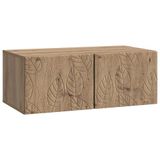 vidaXL Wandmontage TV-kast 59,5 x 41 x 30 cm Artisanaal eiken