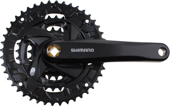 ONBEKEND Shimano FC-M371 Zwengel Trekking 9-speed 48-36-26 Z zwart 175 mm
