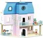 Maison de poupées, modèle 6316, bleu/rose, 50 x 45 x 13 cm