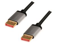 LogiLink DisplayPort AV Aansluitkabel [1x DisplayPort - 1x DisplayPort] 3 m Zwart/grijs