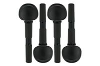 Wittner 270111MO4, set van 4 viool fijnstemknijpers, voor 4/4-3/4 viool, Ø 8.6/1:30, zwart, set van 4, Made in Germany