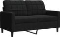 vidaXL Bank 120 cm fluweel zwart