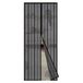 Sekey Rideau magnétique de porte moustiquaire 120 x 230cm pour portes en bois, fer, aluminium et balcon. Facile à installer Noir