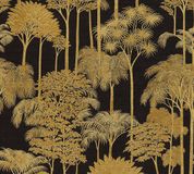 A.S. Création Botanisch Vliesbehang - Zwart Goud