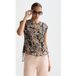 Scotch & Soda Printed Chiffon Top With Ruffle Details Lucky Bandana Multi