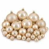 Mica Decorations Bal Onbreekbaar Creme 46 Stuks