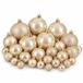 Mica Decorations Bal Onbreekbaar Creme 46 Stuks