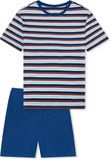 SCHIESSER Nachtkledij ' Nightwear ' donkerblauw / offwhite