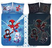 Spidey Max-Fashion Kft. Glow in the Dark Spidey dekbedovertrek - Spiderman - Ledikant dekbedovertrek - 100x135 cm - 100% Katoen