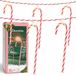 OEM LED-lichtslingerketting met suikerstokjes, 1,4 meter, warmwit, 10 stuks, met timer