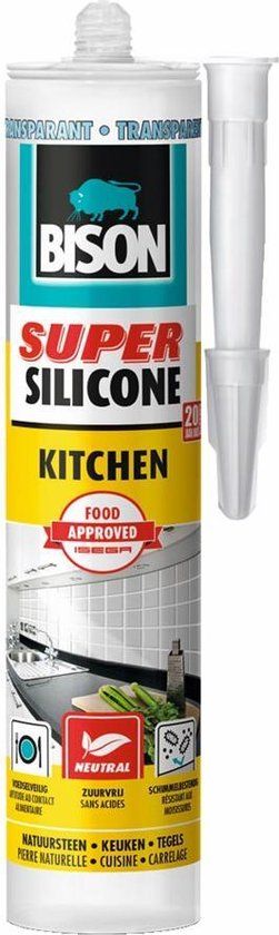 Bison Super Silicone Kitchen - 300 ml - Transparant