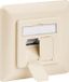 Verlenging Goobay Netwerk wandcontact inbouwdoos - 2x RJ45 / CAT6a - beige