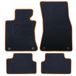 Precies BMW Precies passende deurmat voor E64 serie 6 cabrio (2003-2011), 5 stuks, gele rand