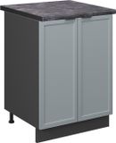 Vicco Keukenonderkast Fame-Line 60 cm Licht blauw-grijs/Antraciet