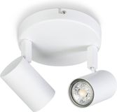 Expo Trading ETH The Common - Spot - GU10 - 2 Lichtbronnen - Wit - Metaal - Wit