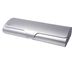 Allesto Étui à lunettes en aluminium, coque rigide, boîte ultralégère de grande taille, étui à lunettes mat, Argent
