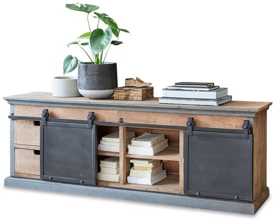 LOBERON Sideboard Vulmont bruin/zwart