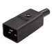 PremiumCord Netaansluiting 230 V stekker 16 A, IEC C20, IEC60320, kleur zwart