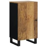 vidaXL Dressoir met deur, 40x31x75 cm, massief mangohout