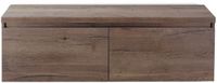 BES LED Frozen Badmeubelset 140 cm - Greeplijst in Kleur - Inclusief Wastafelbovenblad Tabacco