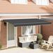 Maison Exclusive - Pare-soleil manuel, 4 x 2 mètres, anthracite, 100% polyester