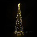 Kerstkegel met warm licht, 2700 K, 1,2 m, voor het versieren van kerstboom